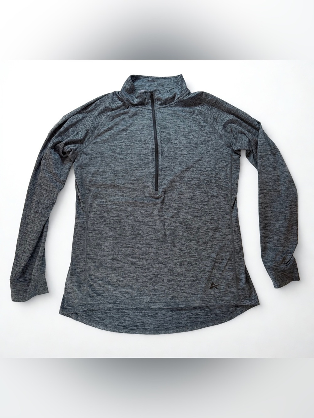 Arctic Cool Women's Heather Gray Quarter-Zip Cooling Long Sleeve Top Size L